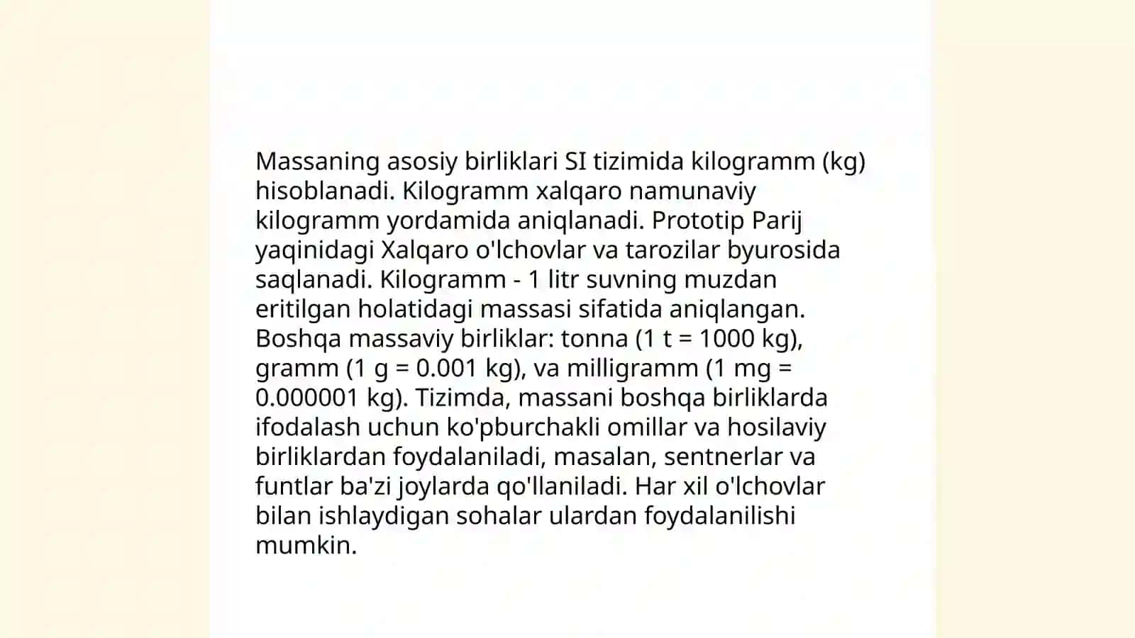 Asosiy miqdorlar 4