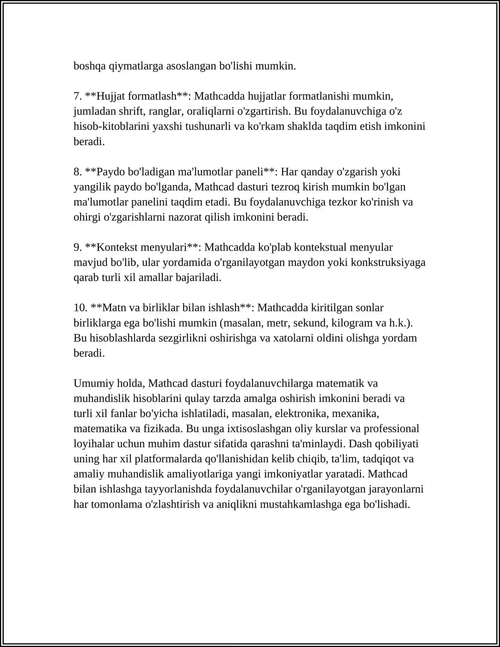 MATHKAD DASTURI 4