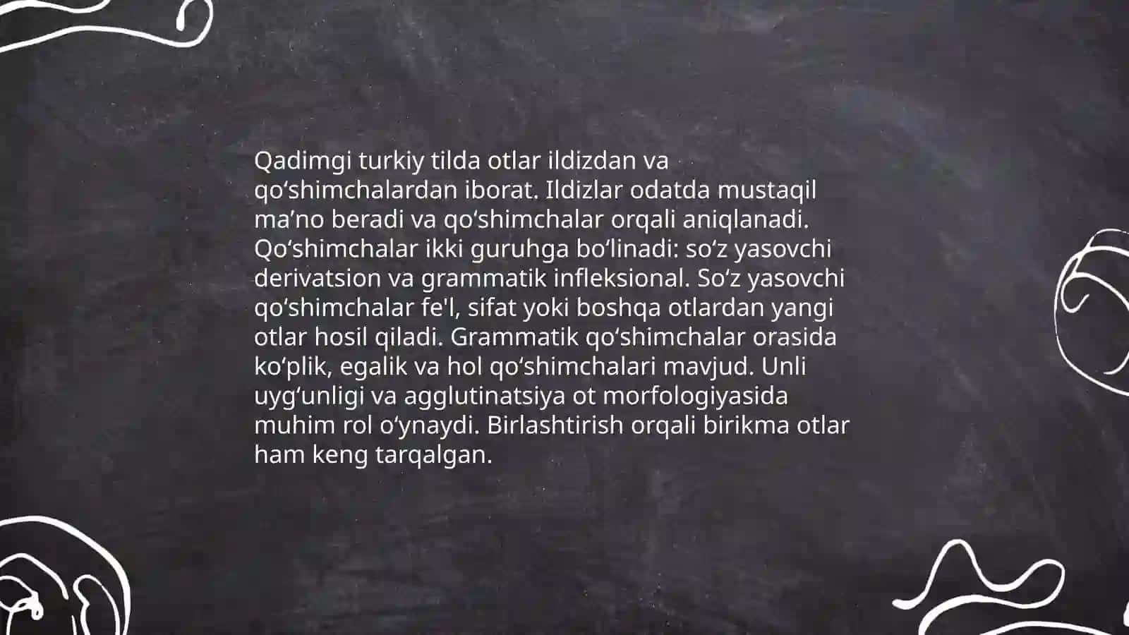 Qadimgi turkiy tilda sòz turkumlari 4