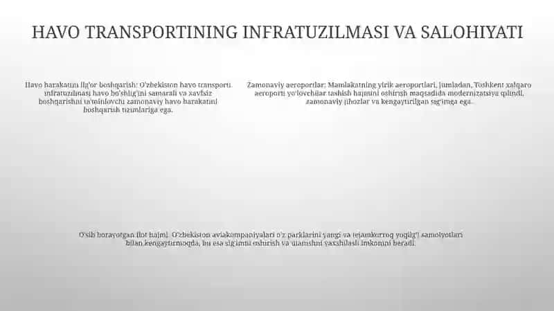 Turizmda Havo Transport Xizmati. (Suratlar Bilan) 4
