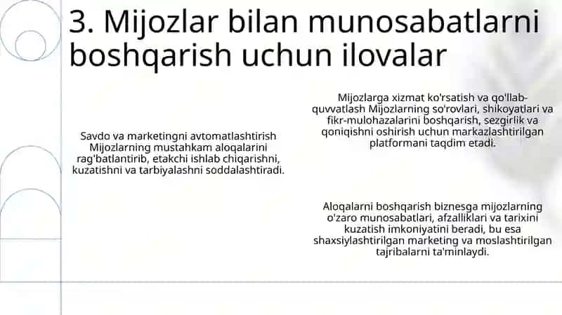 Biznesda Qo'Llaniladigan Amaliy Dasturlar 4