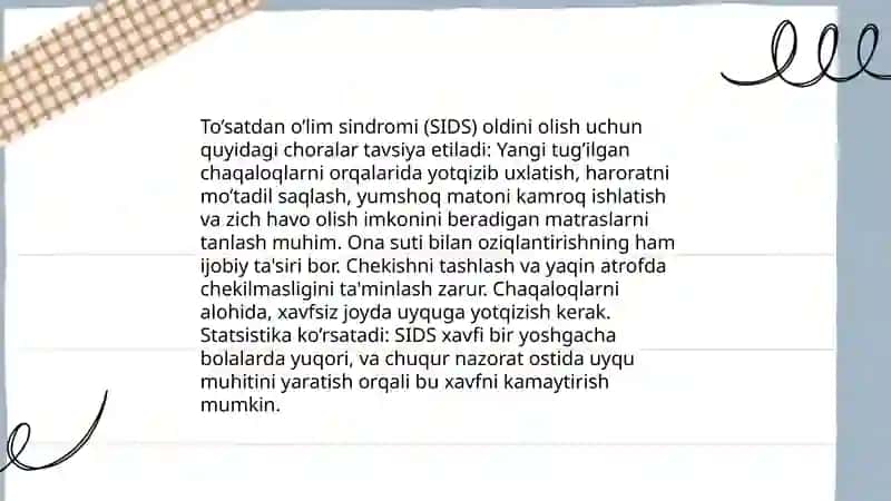 Chaqaloqlarda to'satdan o'lim sindromi 4