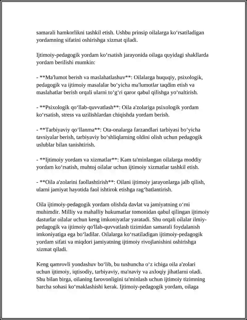 OILAGA IJTIMOIY PEDAGOGIK YORDAM SHAKILLLARI 4