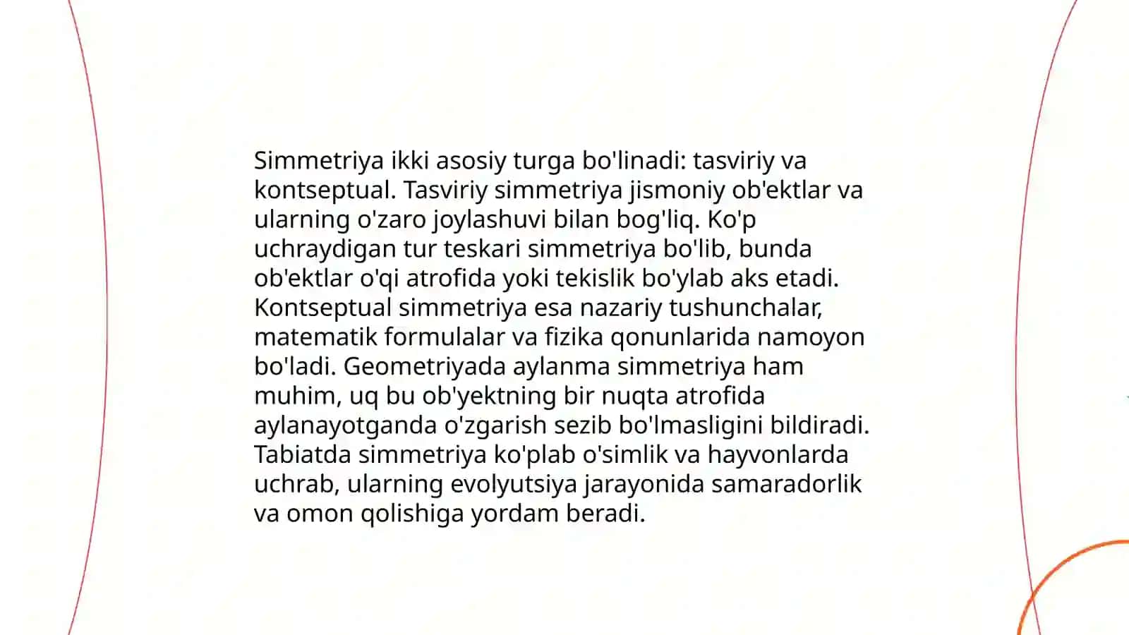 "Simmetriya nima?" oʻquv filmi 4