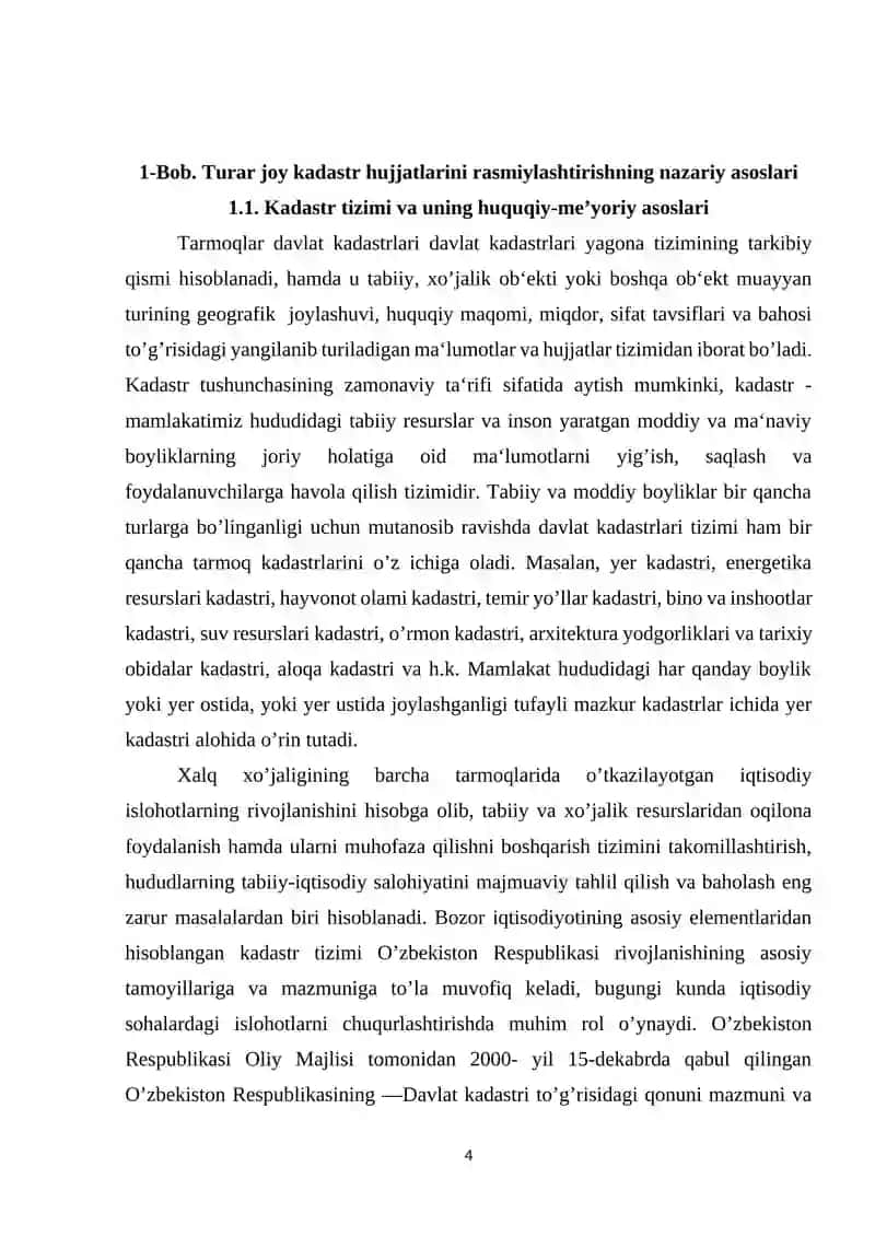 Turar joy kadastr hujjatlarni rasmiylashtirish va davlat roʻyxatidan oʻtkazish 4