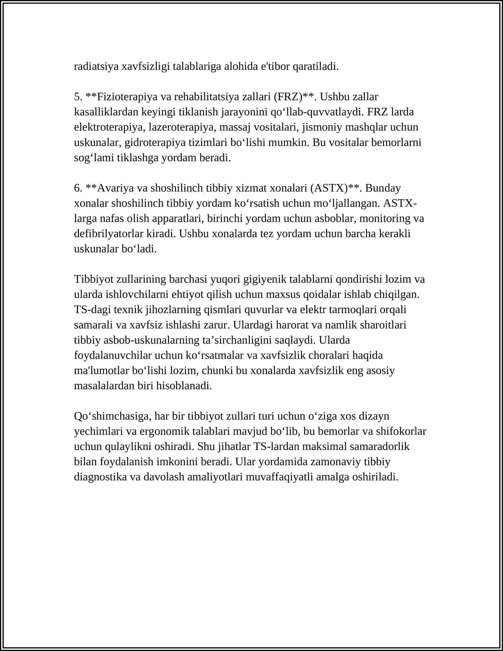 TIBBIYOT ZULUKLARI, AXAMIYATI VA ULARNING SAQLANISHIGA QOYILGAN TALABLAR 4