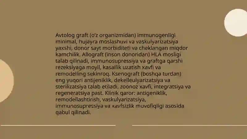 Transplantatsiya, regeneratsiya, gomeostazni biologik qonuniyatlari 4