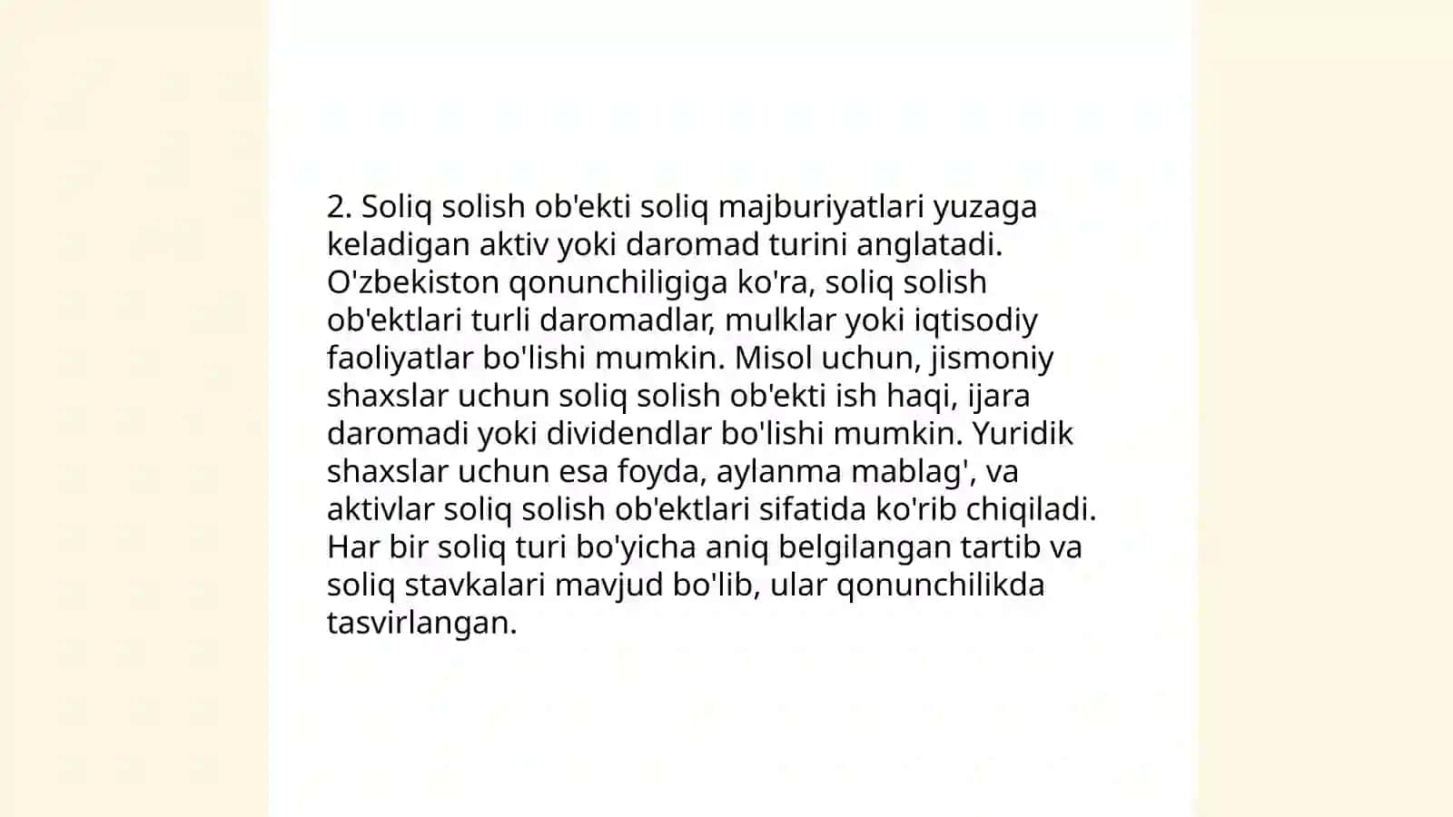 Soliq to'lovchilarni aniqlash mezonlari 4