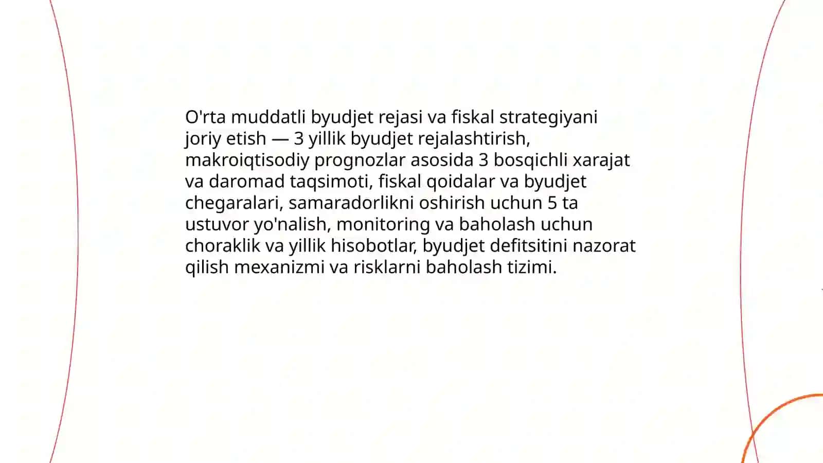O'zbekiston Respublikasida davlat moliyasini boshqarish islohotlarining yonalishlari 4
