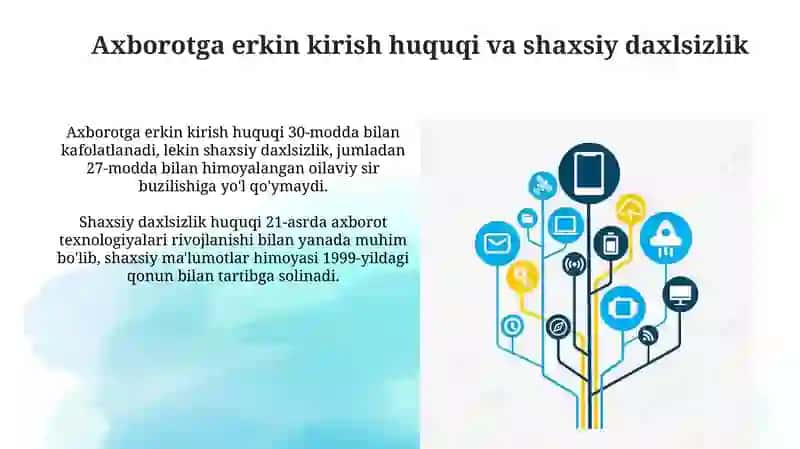 Media va axborot madaniyatining huquqiy asoslari 4