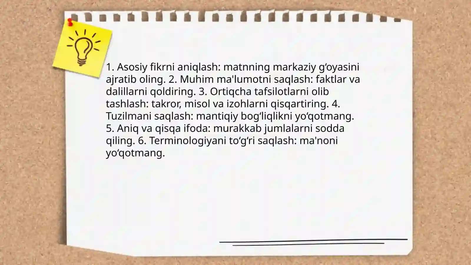 Matnni kengaytirish va qisqartirish 4
