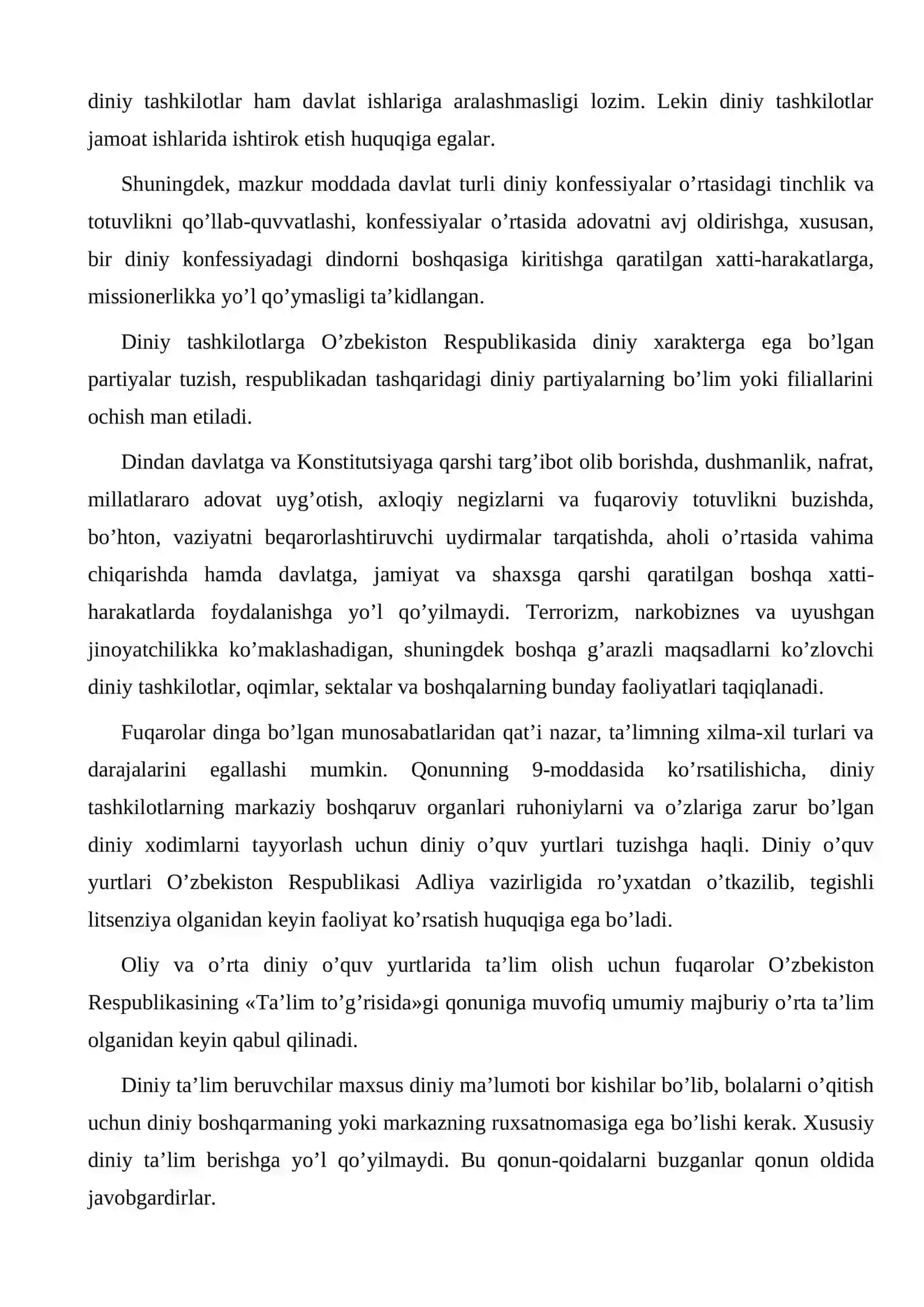 Dunyoviy va diniy bilimlar mutanosibligi ta’minlanish ahamiyati 4