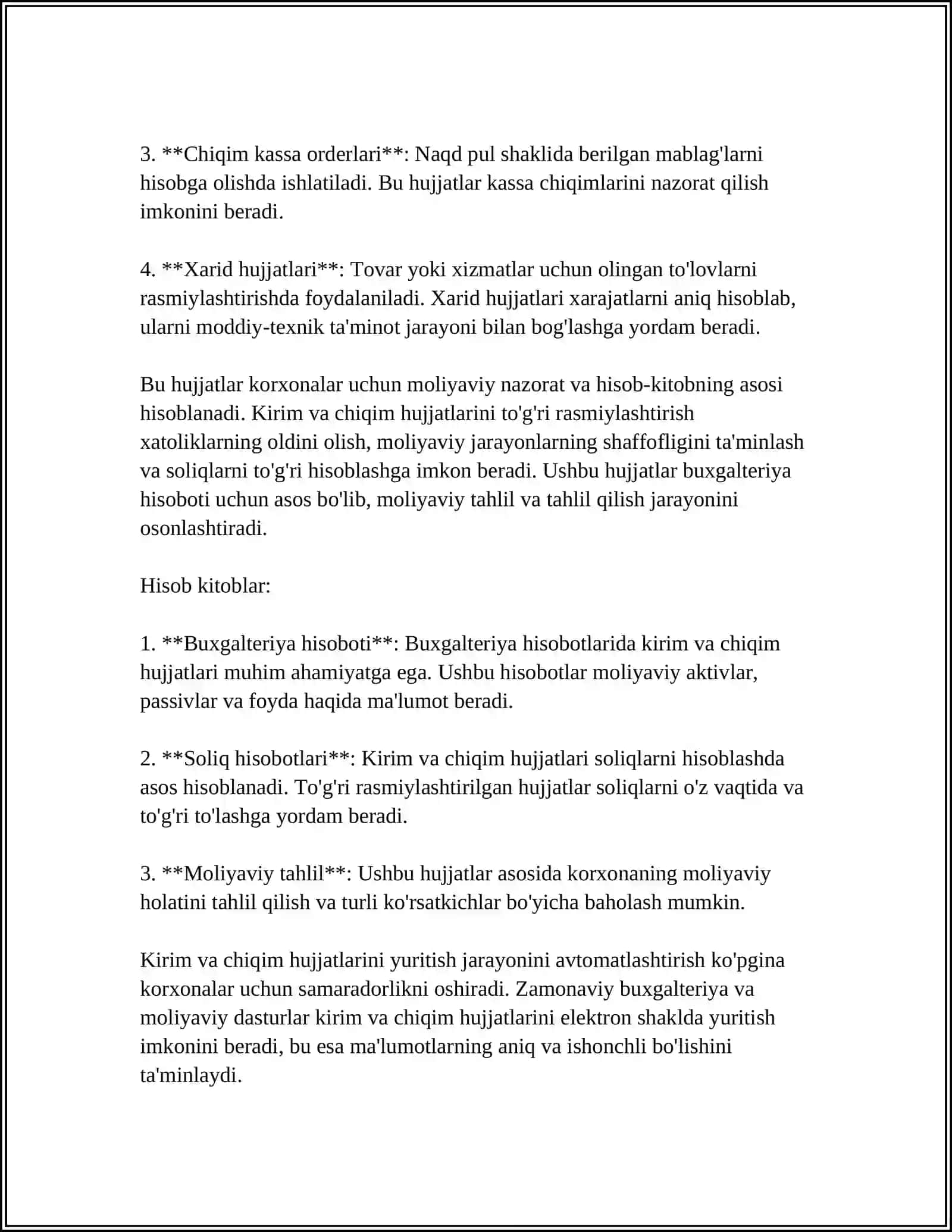 TOVAR MODDIY BOYLIKLARINI HISOBINI YURITISH 4