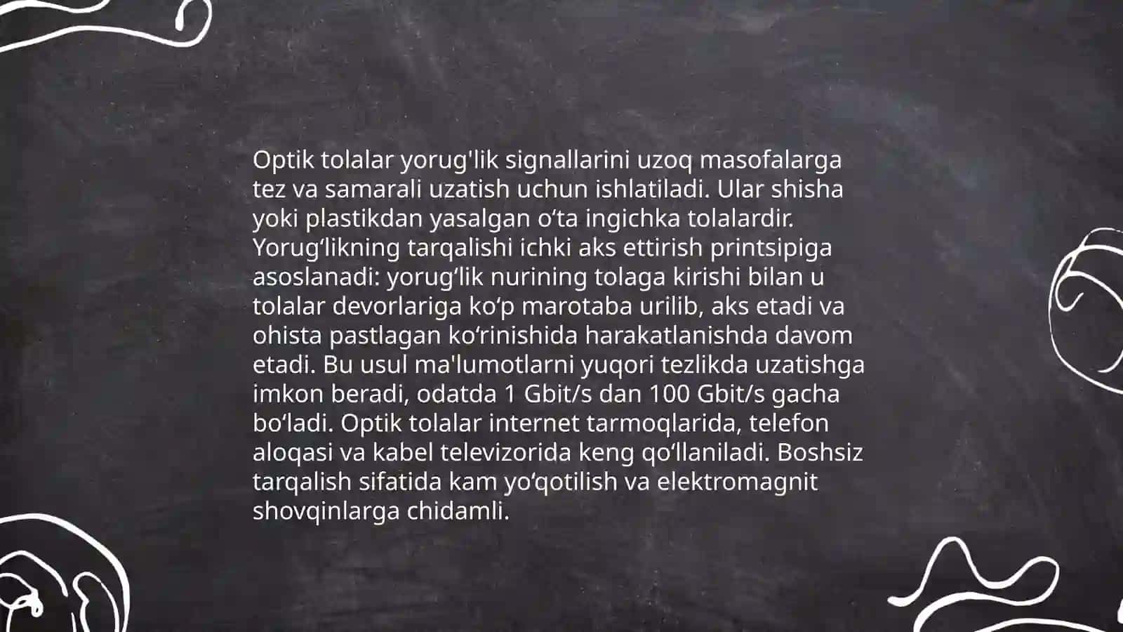 Optik tolali tizimlar 4