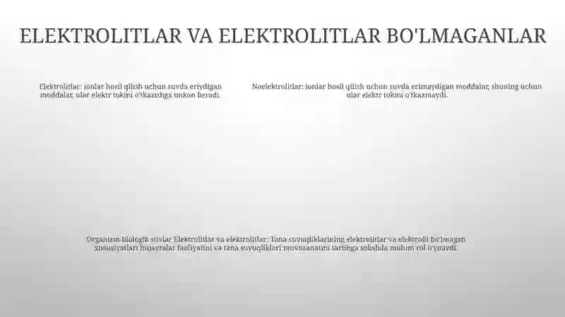 Organizm Biologik Suyuqliklari Elektolit Va Noelektrolit Sifatida 4
