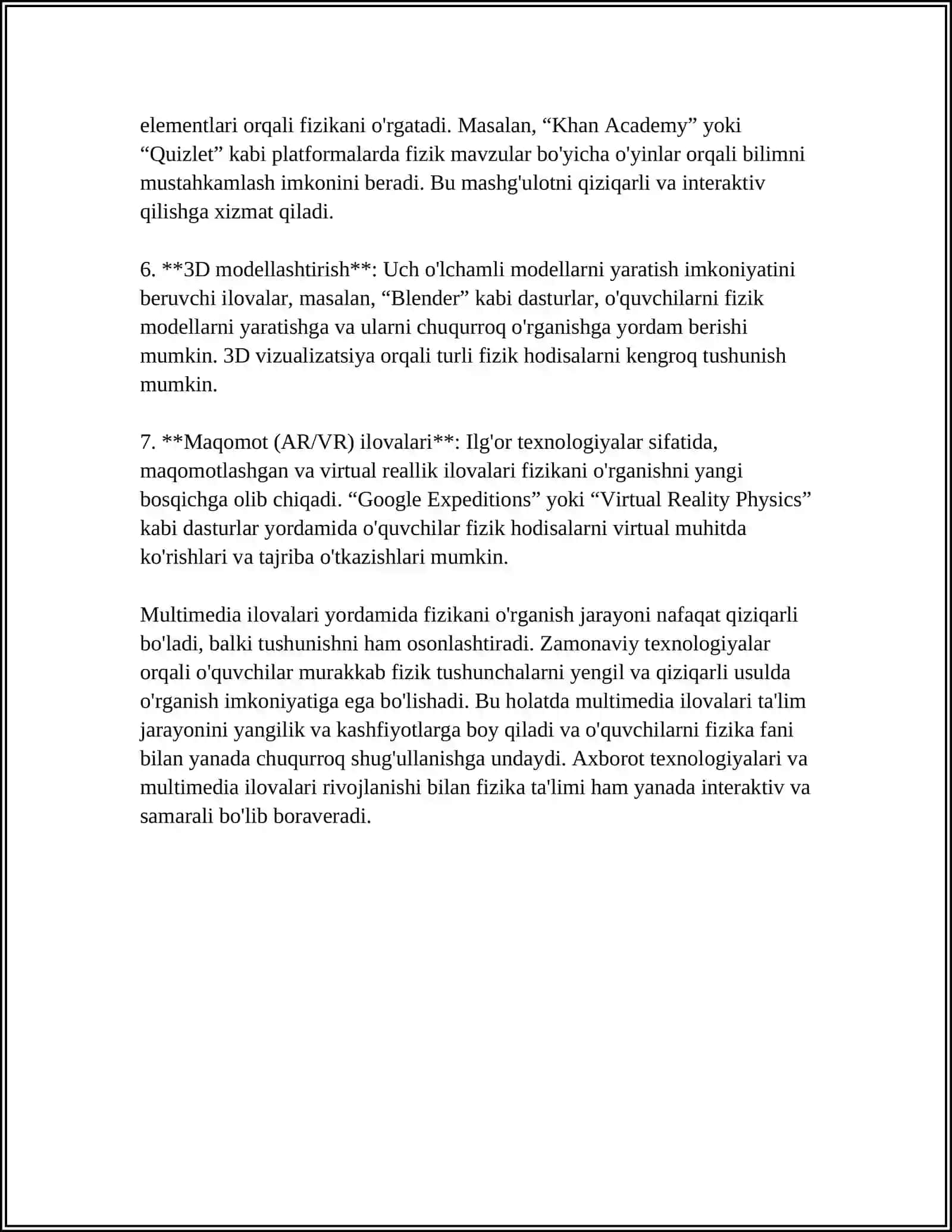 FIZIKA FANIDAN LABORATORIYA MASHGʻULOTLARINI TASHKIL ETISHDA MULTIMEDIYA ILOVALARIDAN FOYDALANISH 4