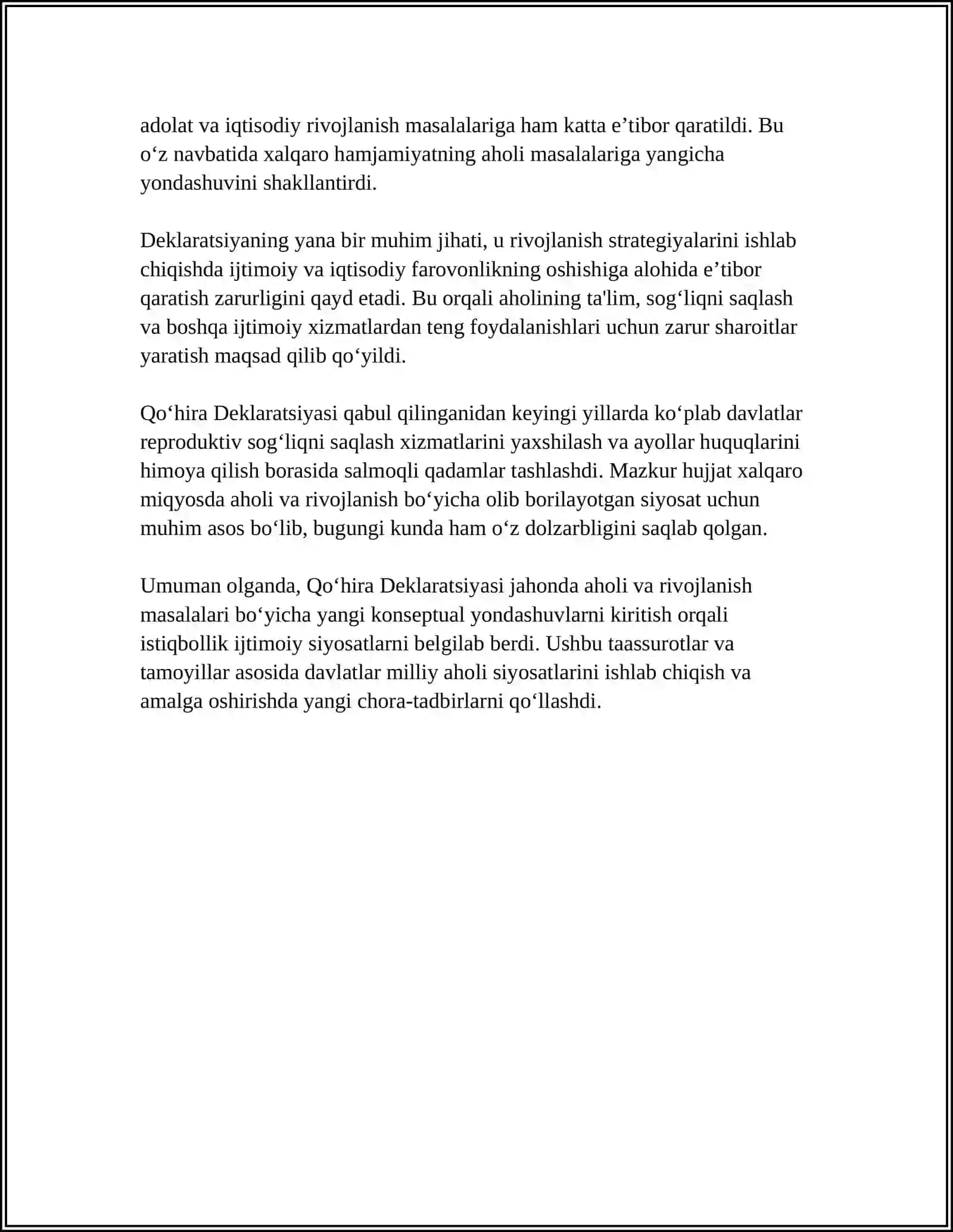 QOHIRA DEKLARATSIYASI TARIXI VA MAZMUNI 4