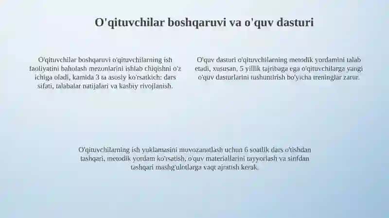 Ta'lim siyosati va maktab tuzilishi 4