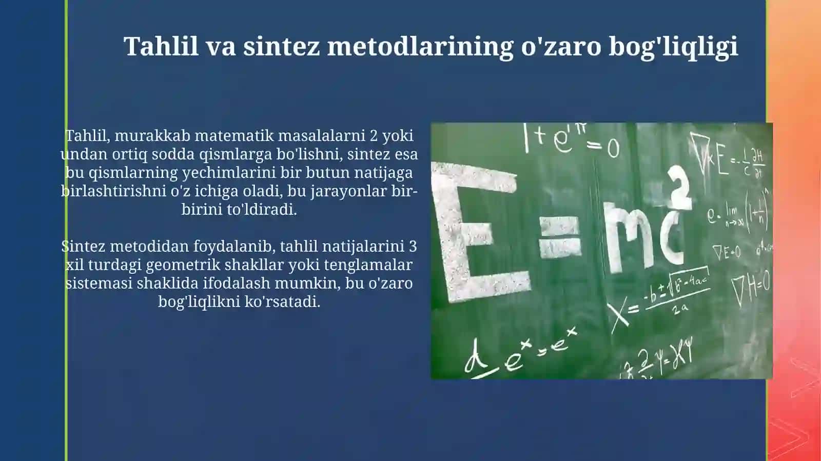 Matematika òqitishda analiz va sintez kabi metodlarning òrni 4