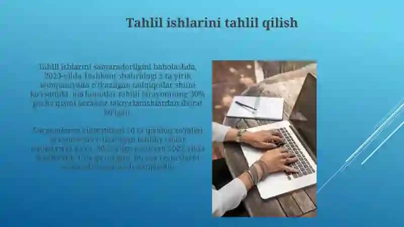 Tahlil ishlarini tahlil qilish va manbalar bilan taʼminlash 4
