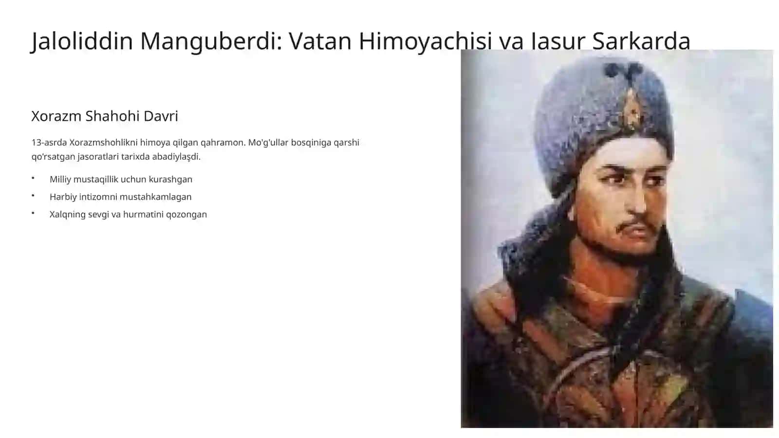 Harbiy San'at Tarixida Milliy Qahramonlarimiz 4