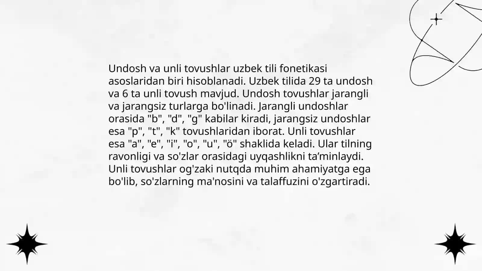 Fonetik tahlil va tovush o'zgarishlari 4