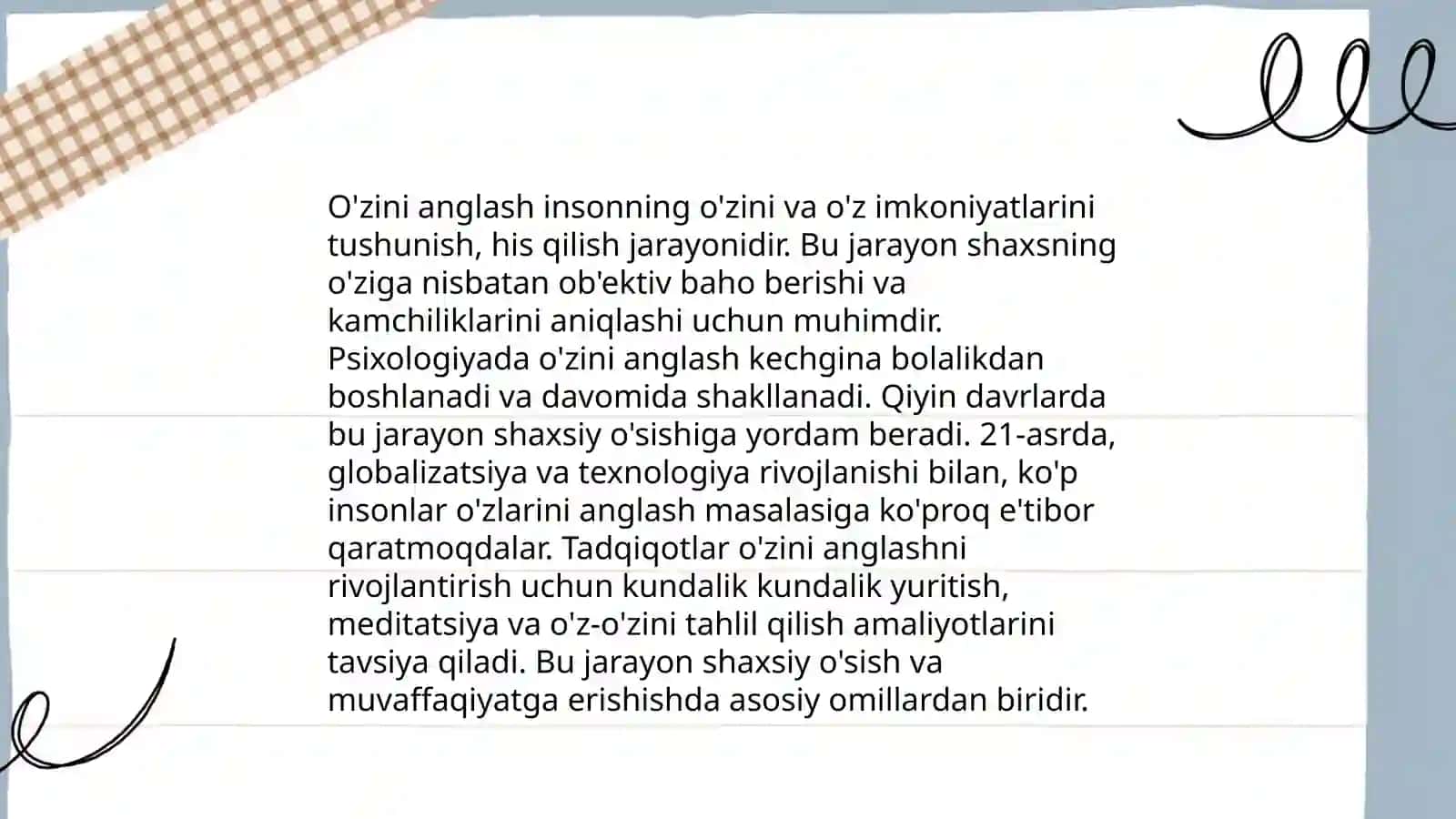 Shaxsiy va kasbiy rivojlanish 4