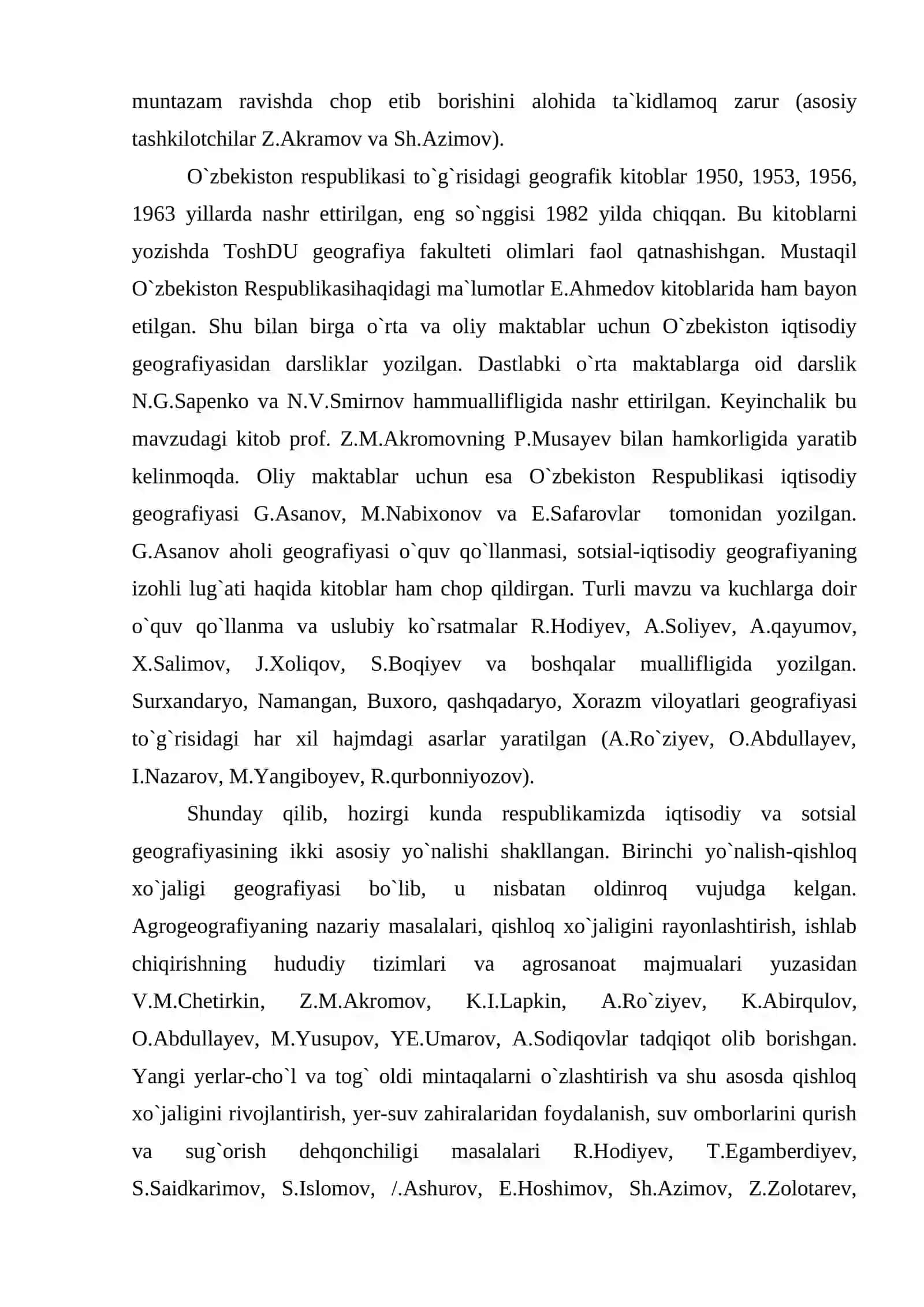 O`zbekistonda iqtisodiy va sotsial geografiya fanining rivojlanishi 4