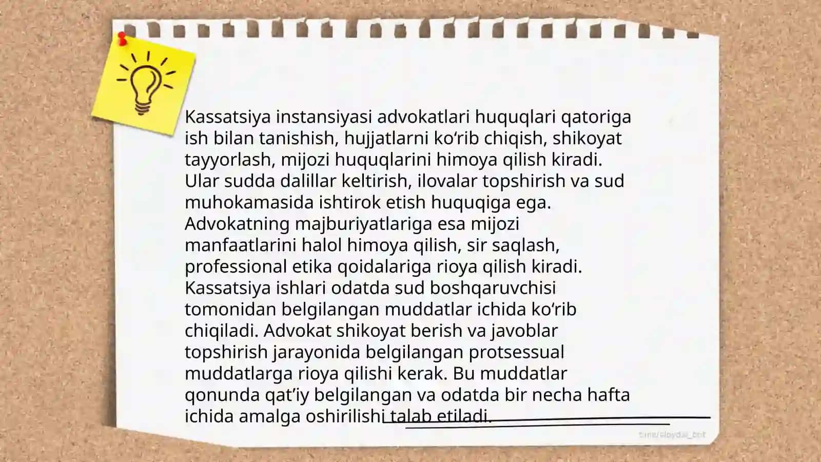 Advokatning appelatsiya,kassatsiya va nazorat taftish instansiyasida ishtiroki 4
