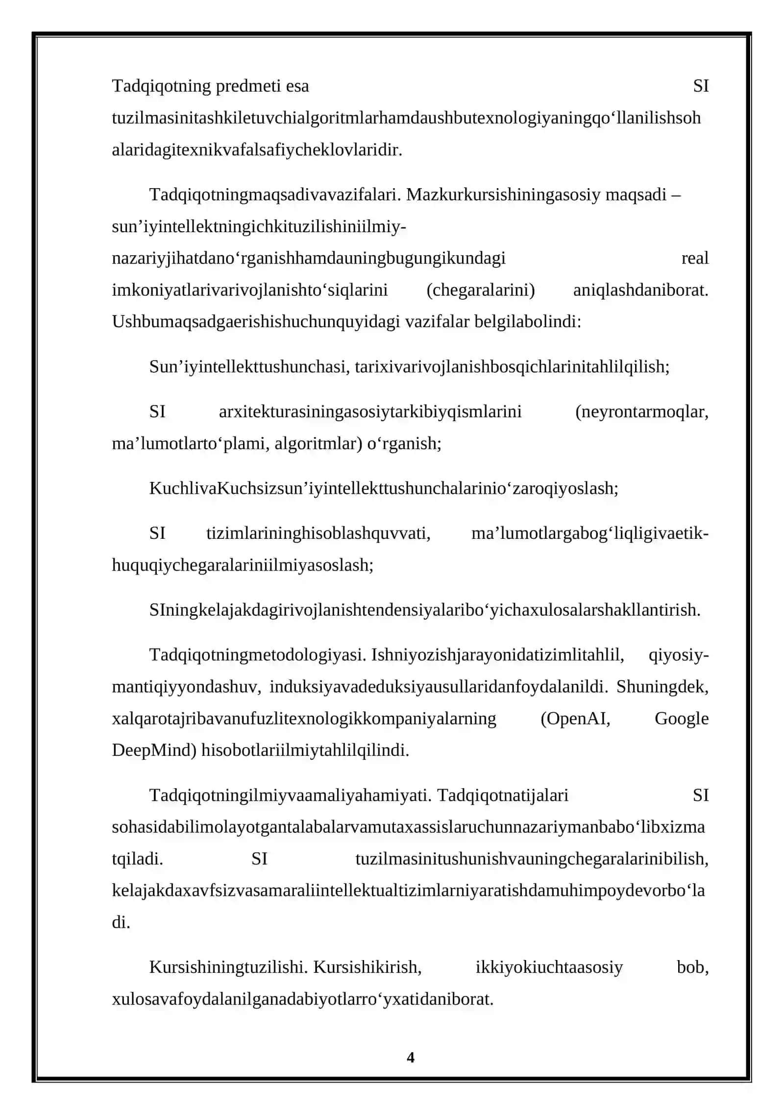 Sun’iy intellekt tuzilmasi va uning imkonyatlaring chegaralari 4