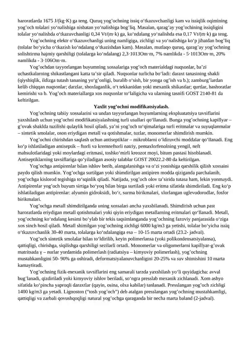 Yog’och asosli materiallar 4