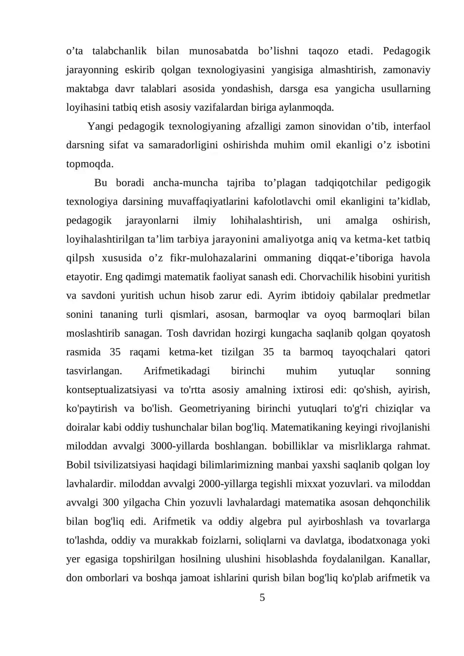 MATEMATIKANI FAN SIFATIDA SHAKLLANISHI VA PAYDO BO’LISHI TA’RIXI 4