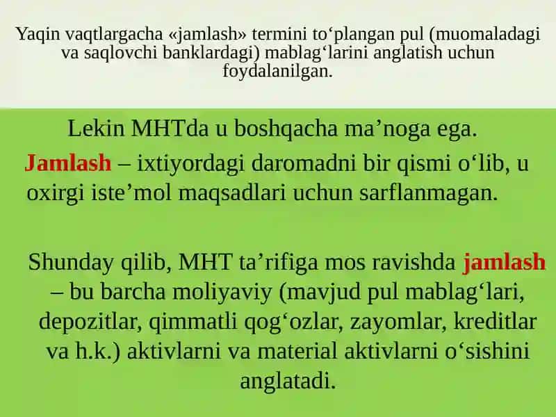 Milliy daromad va milliy hisoblar tizimidagi boshqa ko’rsatkichlari 4