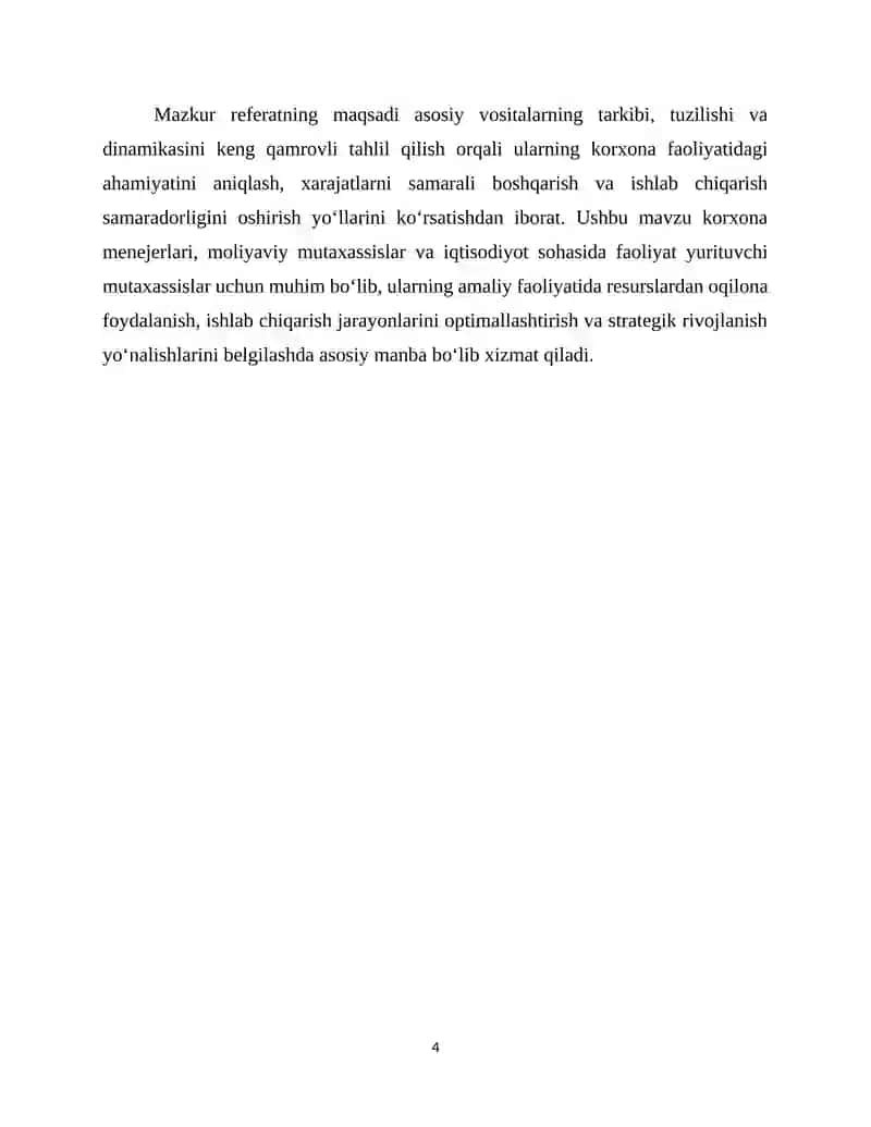 ASOSIY VOSITALARNING TARKIBI, TUZILISHI VA DINAMIKASI TAHLILI 4