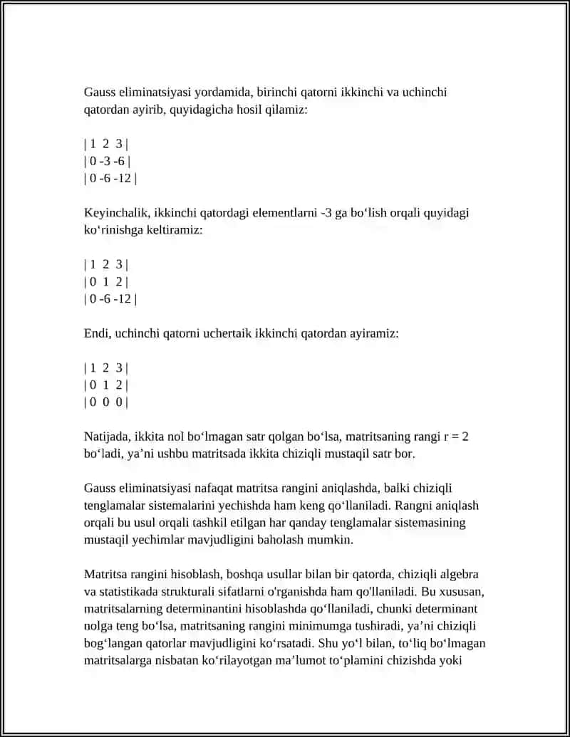 MATRITSA RANIGINI HISOBLASH USULLARI 4