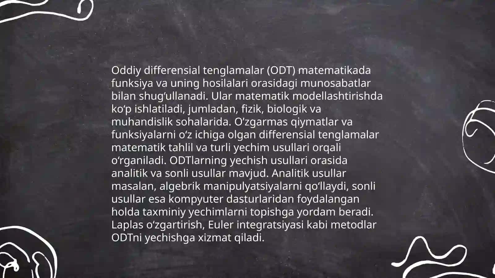 Differensial tenglamalar 4
