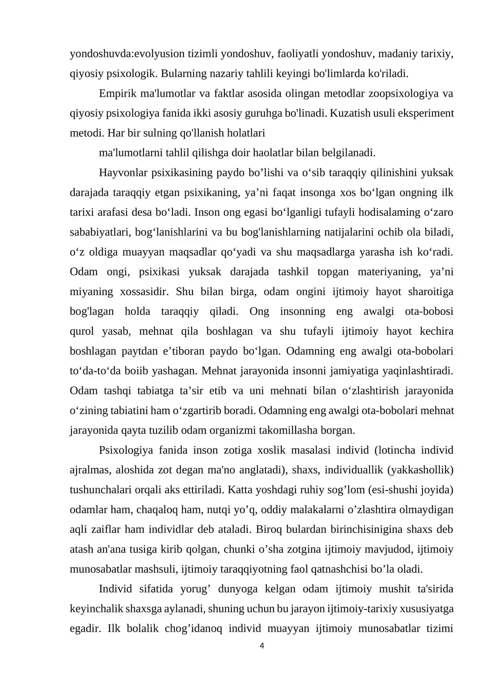 Zoopsixologiya va qiyosiy psixologiyani Rossiyada o’rganilishi 4