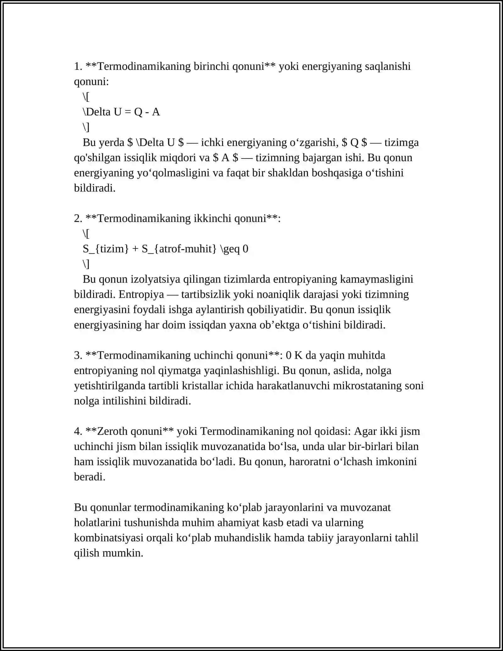 ENERGETIKA TIZIMLARIDA ISSIQLIK ALMASHINUVI QONUNIYATLARI 4