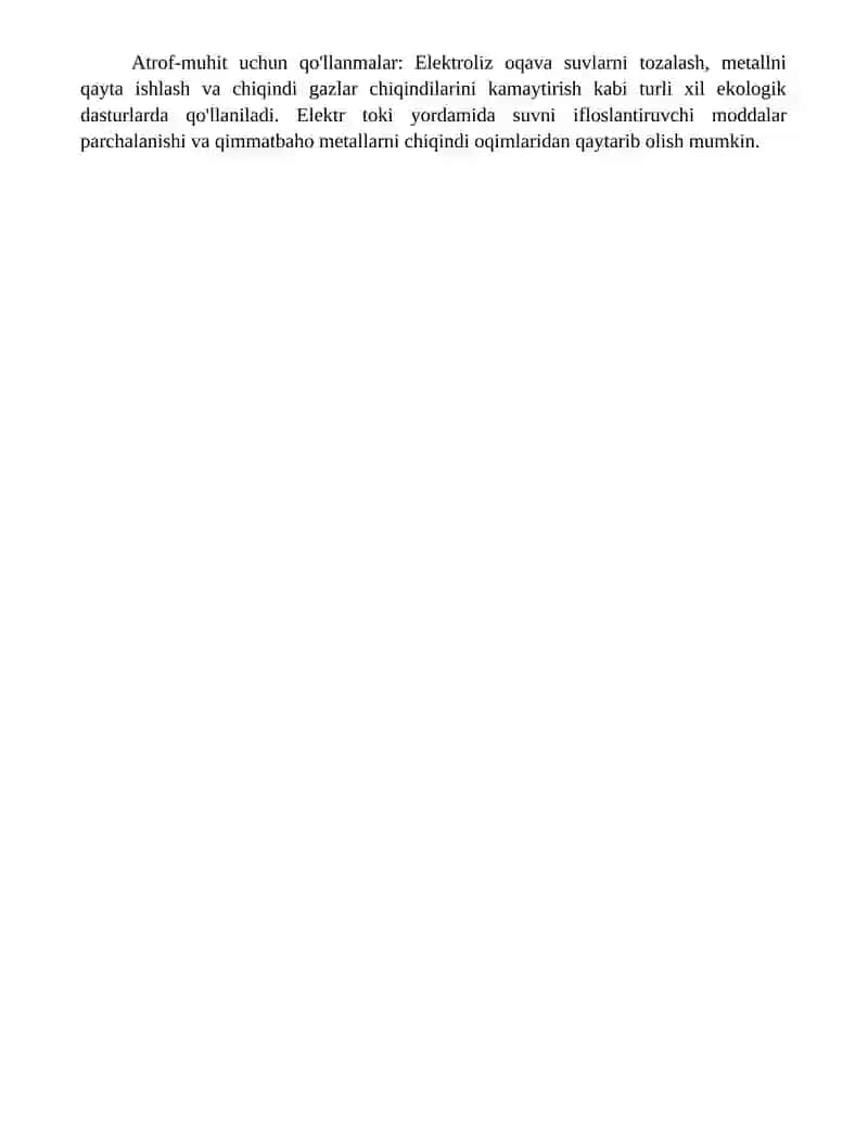 Elektrolizning Ahamiyati 4