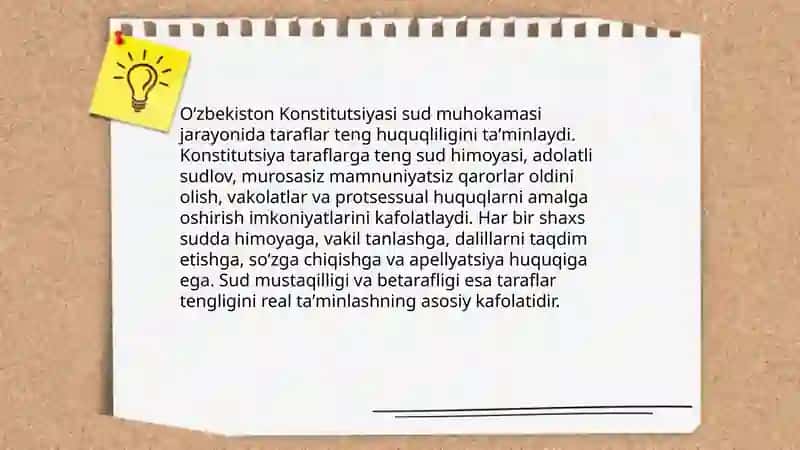 Taraflarning teng huquqliligi prinsiplari 4