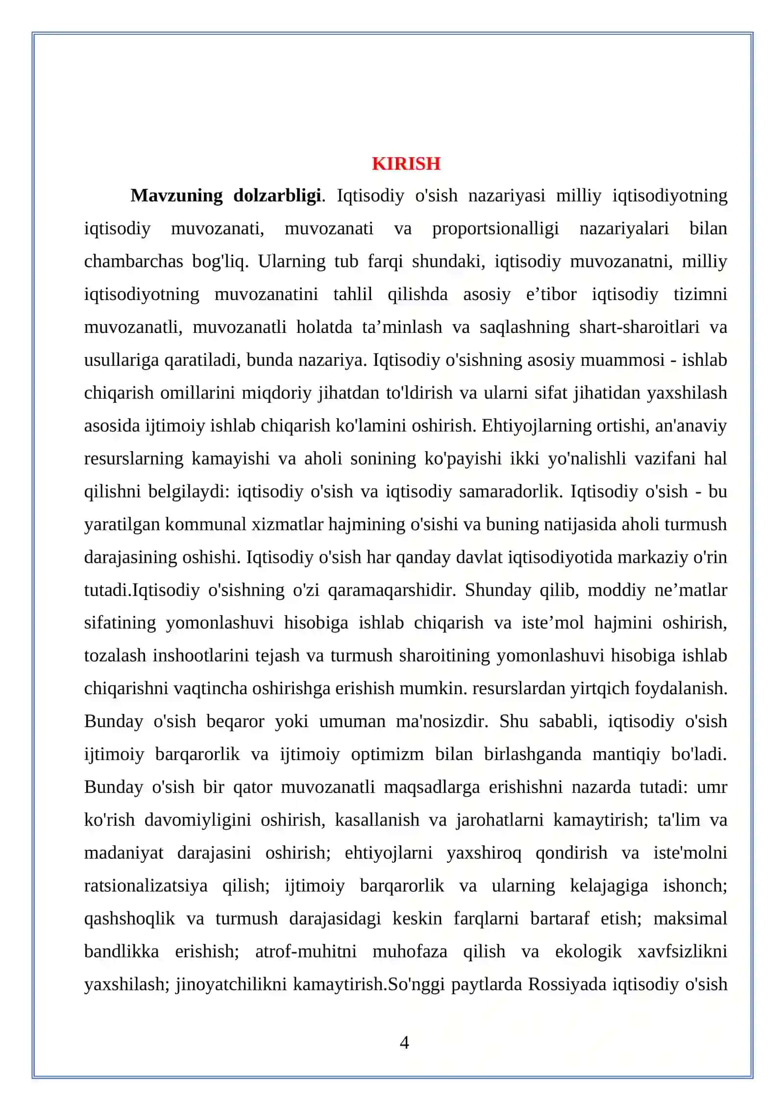 Iqtisodiy o'sishning turlari 4