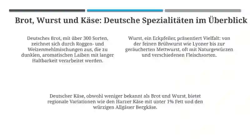 Essen und Trinken in Deutschland 4
