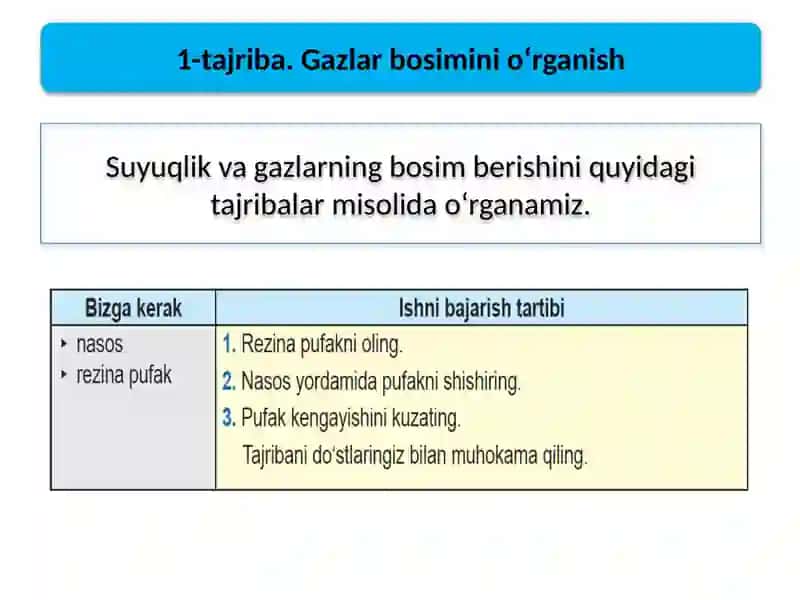 SUYUQLIK VA GAZLARDA BOSIM 4