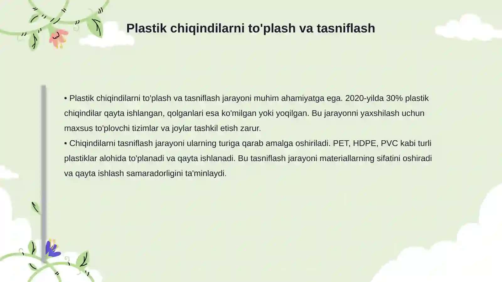 Ekologik muammolar: plastik chiqindilar va ularni qayta ishlash 4