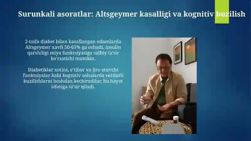 Qandli diabetning surunkali asoratlari 4