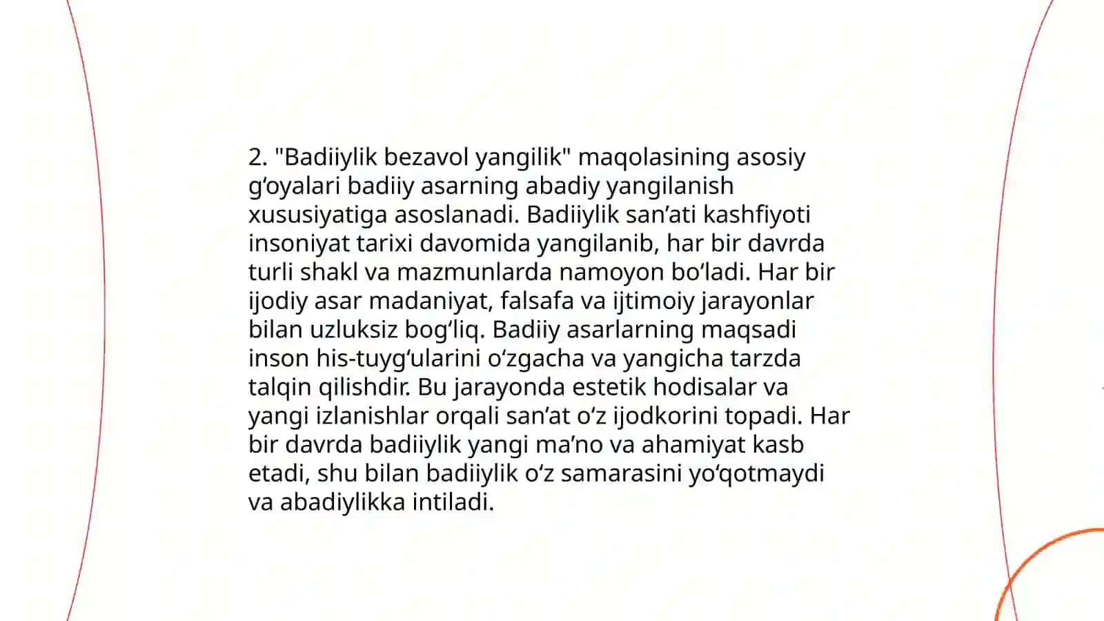 Badiiylik bezavol yangilik 4