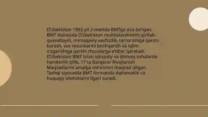 O’zbekiston va jahon hamjamiyati 4