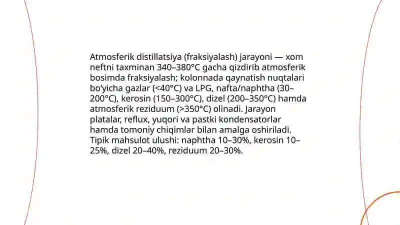 Neft mahsulotlarini qayta ishlash 4