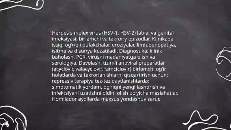 Terining virusli kasalliklari etiologiyasi klinikasi davosi 4