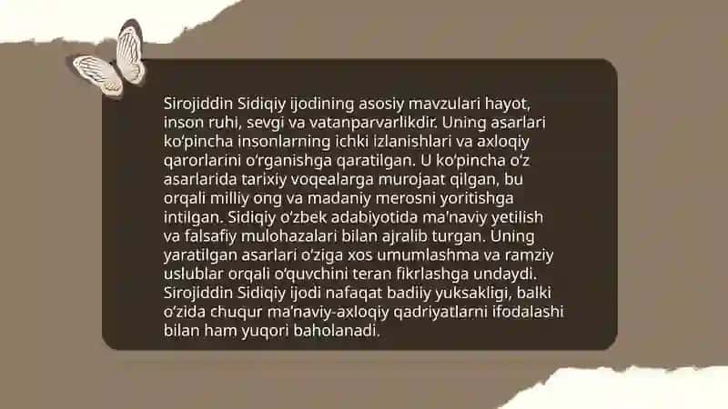 Sirojiddin Sidiqiyning ijodiy merosi 4